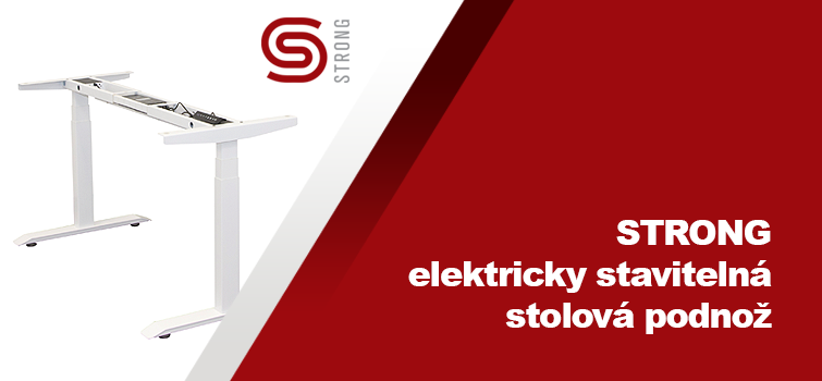 Strong elektricky nastavitelná stolová podnož