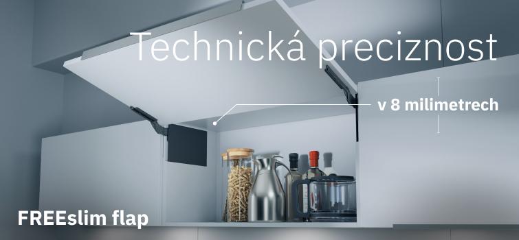 Kesseböhmer FREEslim flap: Ultratenká revoluce ve výklopných mechanismech
