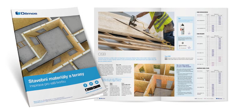 Brožura stavební materiály a terasy