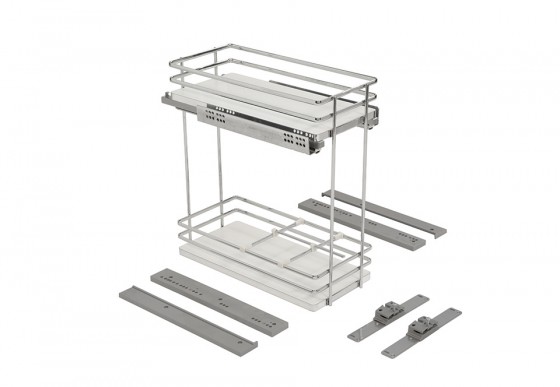 VIBO Galaxy, spodní koš, 400mm, bílý, pravolevá