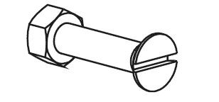 TERNO spojovací kování M6x30 (matka + šroub)