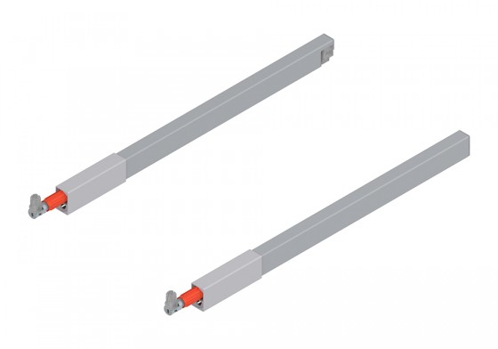 BLUM ZRG.237RS Antaro, podélný reling 300mm, šedá, sada