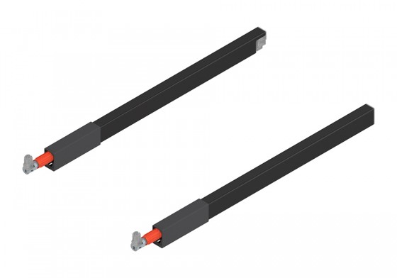 BLUM ZRG.287RSIC podélný reling Antaro 350 černý P+L