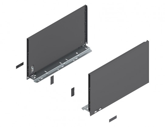 BLUM 770F4002S Legrabox, bočnice F 400mm, šedá