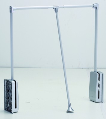 StrongWire sklopná šatní tyč, 860-1200mm, stříbrná/alu