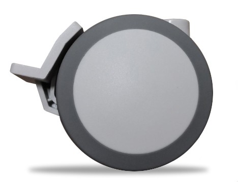 TENTE Kolečko otočné 5925 guma, brzda, průměr 75 mm RAL7035