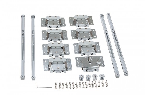 StrongLine Linio kování pro posuvné dveře pro 2 křídla s tlumením 40kg