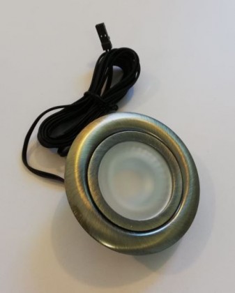 SAL-LED bodovka 12V  2W staromosaz neutrální bílá