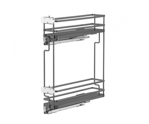 VIBO Galaxy, boční koš, 200mm, antracit, levá