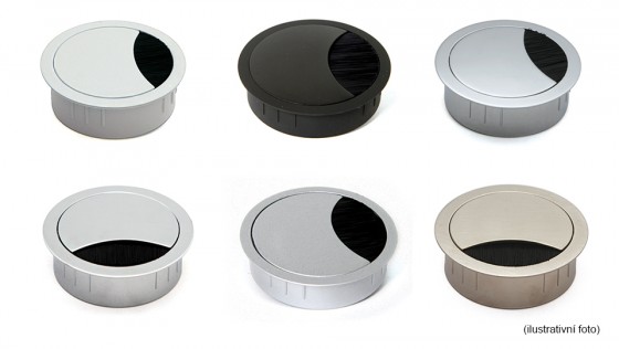 BACHMANN 930.302 LOOP ROUND kabelová průchodka 80 mm, černá RAL 9005