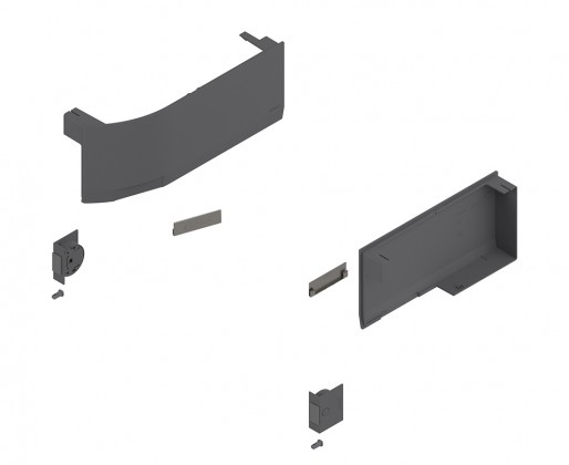 BLUM 23K8000 Aventos HK Top krytky pro S-D, tmavě šedá
