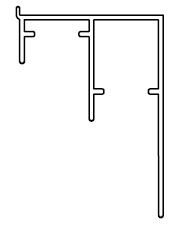 SISCO 1330 AF/alu lišta spodní 600cm