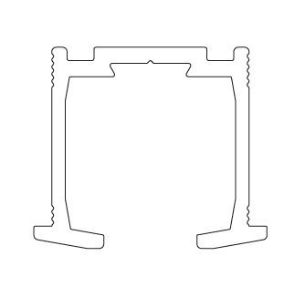 TERNO horní vedení 2670/A 2m elox