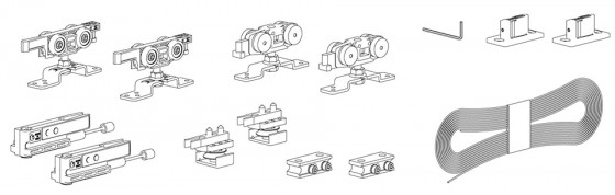 TERNO Classic synchro sada k interiérovému kování 2x absorbér 80kg