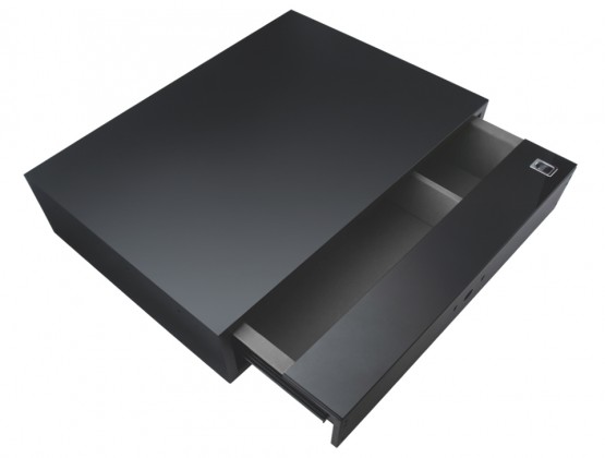 StrongWire trezor v zásuvce, s tlumeným výsuvem, hnědý