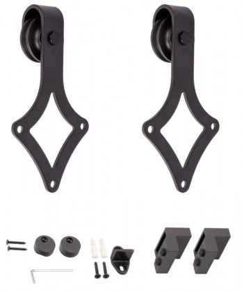 StrongLine Barnio kování pro posuvné dveře Square černá mat