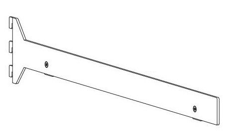 VERTIKO držák police 400mm tmavě hnědá