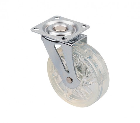 StrongCastors kolečko TOP průměr 75mm transparentní čirá bez brzdy