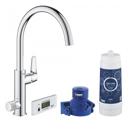 GROHE 30385000 Blue Pure BauCurve startovní sada C-výpusť chrom