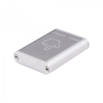 StrongLumio povrchový vypínač/stmívač 12-24V, 4A konektory Mini, stříbrná