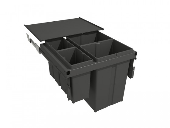 GOLLINUCCI Sorter 580 EVO 600mm včetně výsuvů a víka 2x29l+2x8l antracit