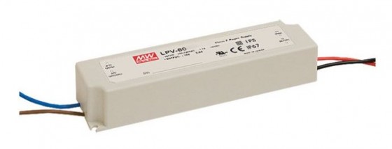 Napájecí zdroj MEAN WELL LPV-60-24, 24V, 60W, IP67
