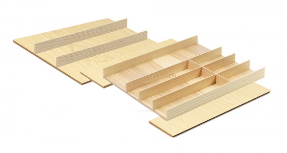 KES 009203 LiniQ příborník sada 580-935x472mm světlý dub