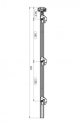 LEHMANN Tyč SVS3 Typ 3 (1+3 výška 500 mm)