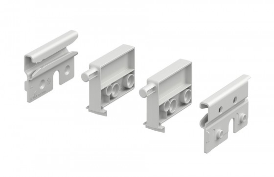 HETTICH 9257725 Aretace pro výsuvnou polici, bílá