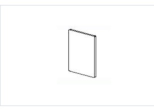 TERNO boční kryt vodící lišty art. 314/A (pár) stříbrný