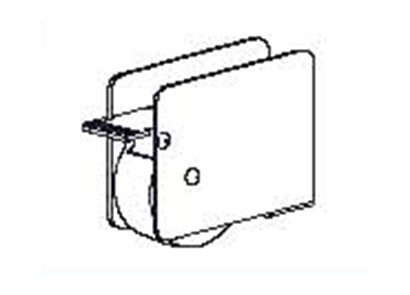 TERNO vozík s brzdou pro lamino 25mm art. 305 šedý pravý