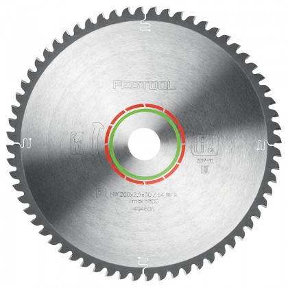 FESTOOL 494606 Speciální pilový kotouč 260x2,5x30 WZ/FA64