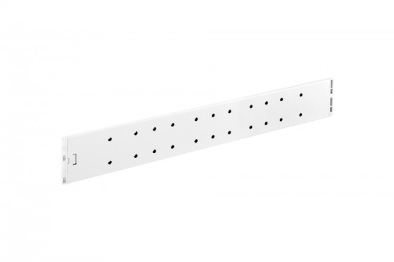 StrongMax příborník, boční díl s perforací, 450mm, bílá