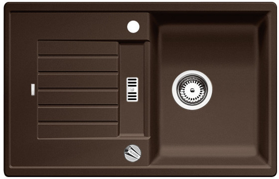 BLANCO 515069 Dřez Zia 45 S s excentrem Silgranit PuraDur kávová