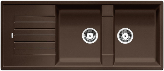 BLANCO 515602 Dřez Zia 8 S bez excentru Silgranit PuraDur kávová