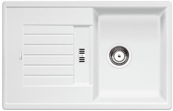BLANCO 514726 Dřez Zia 45 S bez excentru Silgranit PuraDur bílá