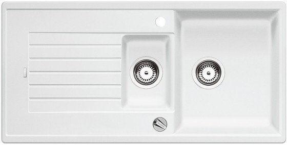 BLANCO 514734 Dřez Zia 6 S s excentrem Silgranit PuraDur bílá