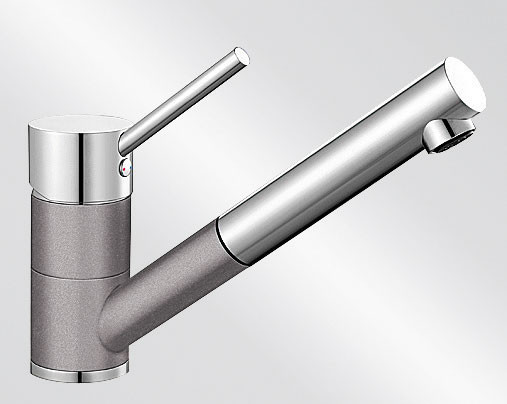 BLANCO 516765 Baterie Antas-S výsuvná sprcha Silgranit-look aluminium/chrom