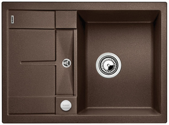 BLANCO 519581 Dřez Metra 45 S Compact s excentrem Silgranit PuraDur kávová