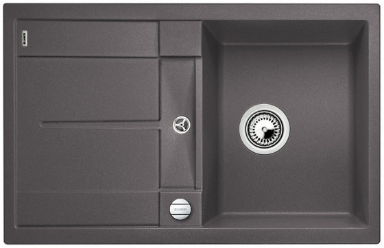 BLANCO 519086 Dřez Metra 45 S-F s excentrem Silgranit PuraDur šedá skála