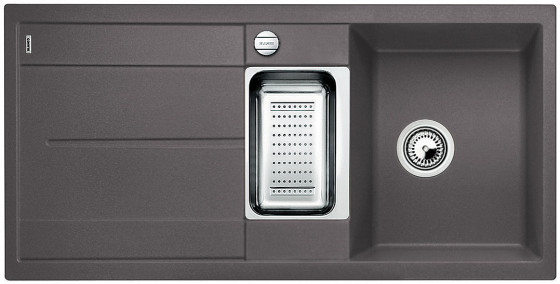 BLANCO 519118 Dřez Metra 6 S-F s excentrem Silgranit PuraDur šedá skála