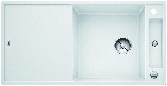 BLANCO 523504 Dřez Axia III XL 6 S InFino s excentrem Silgranit PuraDur bílá