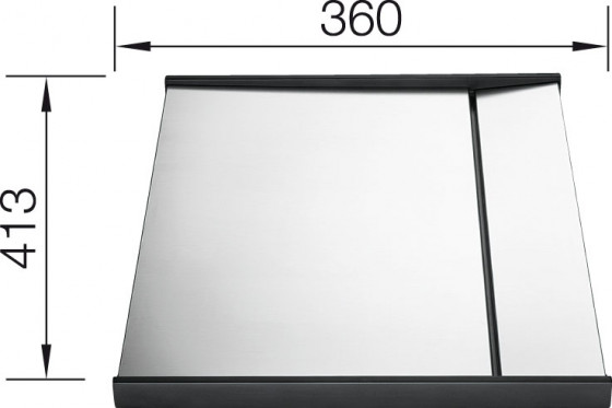 BLANCO 223067 Příslušenství odkapová deska vkládatelná pro Claron-IF nerez