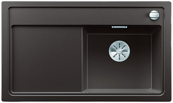 BLANCO 523798 Dřez Zenar 45S InFino s excentrem Silgranit PuraDur kávová