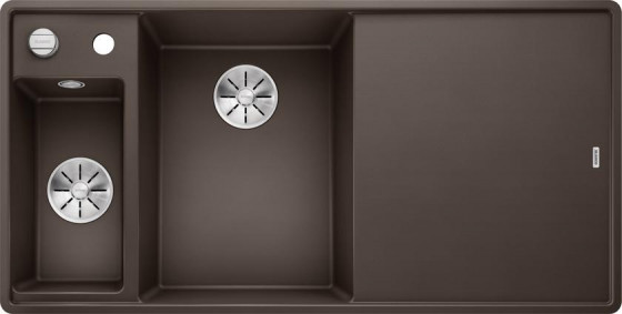 BLANCO 524668 Dřez do roviny Axia III 6 S-F Silgranit PuraDur kávová
