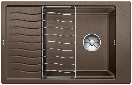 BLANCO 524853 Dřez Elon XL 6 S bez excentru Silgranit PuraDur kávová