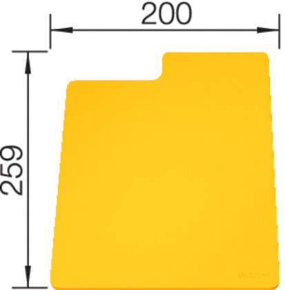 BLANCO 236718 Příslušenství krájecí podložka Sity Pad Lemon plast