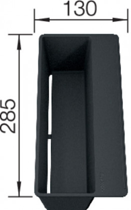 BLANCO 235494 Příslušenství nádobka Sity Box Lava grey plast šedá/černá