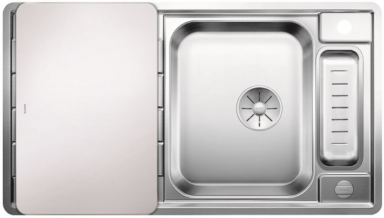 BLANCO 522103 Dřez Axis III 5S-IF InFino s excentrem nerez hedvábná lesklá