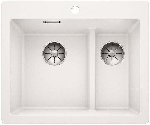 BLANCO 521693 Dřez Pleon 6 Split InFino bez excentru Silgranit PuraDur bílá